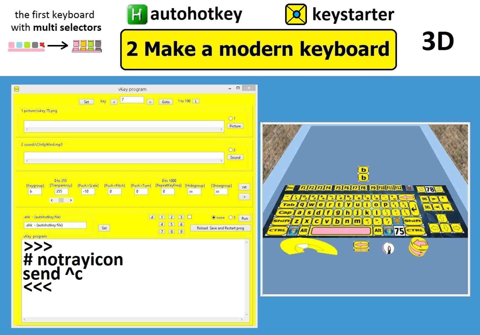 virtual keyboard in 3d